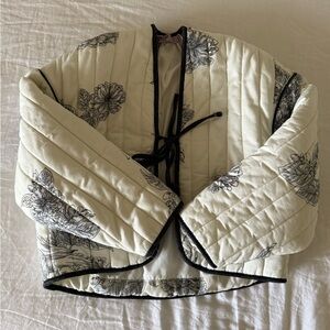 NWT Floral Bird Quilted Women's Jacket
